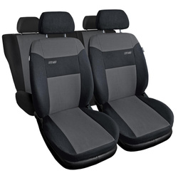 Sitzbezüge Auto für Toyota RAV4 I, II, III, IV (1994-2019) - Autositzbezüge Universal Schonbezüge für Autositze - Auto-Dekor - RS - dunkelgrau