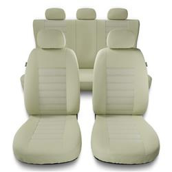 Sitzbezüge Auto für Chevrolet Spark I, II (2005-2019) - Autositzbezüge Universal Schonbezüge für Autositze - Auto-Dekor - Modern - MG-3 (beige)
