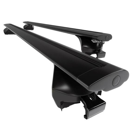 Alu-Dachträger für Volkswagen Tiguan I SUV (2007-2016) - schwarz Dachträger Dachgepäckträger - Amos - Boss - Dynamic - Reling