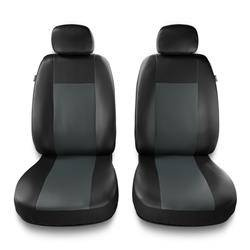 Sitzbezüge Auto für Chevrolet Spark I, II (2005-2019) - Vordersitze Autositzbezüge Set Universal Schonbezüge - Auto-Dekor - Comfort 1+1 - grau