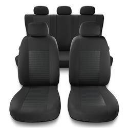 Sitzbezüge Auto für Chevrolet Spark I, II (2005-2019) - Autositzbezüge Universal Schonbezüge für Autositze - Auto-Dekor - Modern - MC-2 (grau)