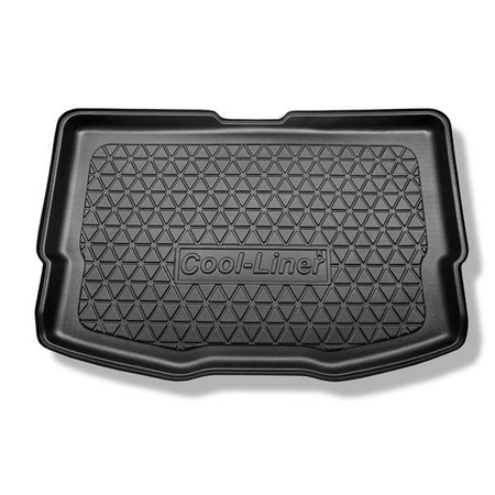 Kofferraumwanne für Nissan Note E12 Hatchback (10.2013-03.2016) - Kofferraummatte rutschfest Schutzmatt - Aristar - Cool liner - fuer Modelle mit variablem Ladeboden (Acenta, Acenta Premium & Tekna); vertiefte und erhoehte Ladeflaeche