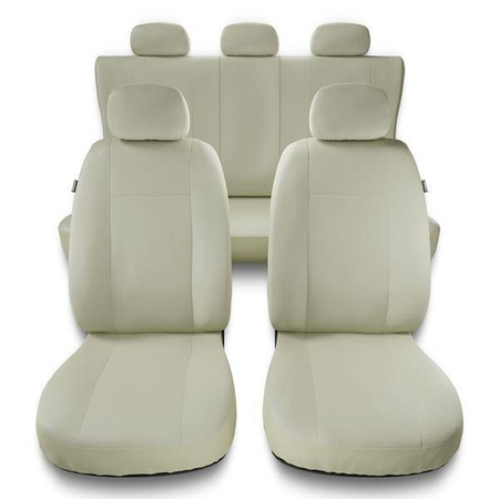 Sitzbezüge Auto für Fiat Sedici (2006-2014) - Autositzbezüge Universal Schonbezüge für Autositze - Auto-Dekor - Comfort Plus - beige