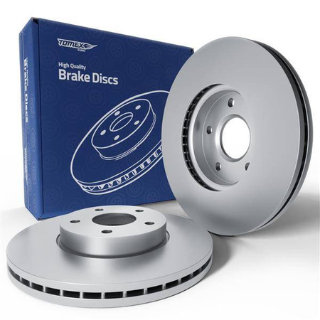 2x Bremsscheiben für Ford Focus II Hatchback, Cabriolet, Kombi, Limousine (2004-2011) - belüftet - 278mm - Tomex - TX 71-11 (Vorderachse)
