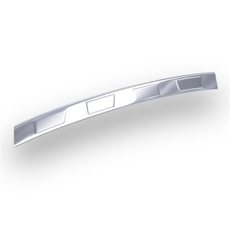 Hintere Stoßstangenleiste aus Stahl für Honda Jazz IV Hatchback (5 Türen) - (2018-2020) - Croni - 4 Trapez - silber (Satin)