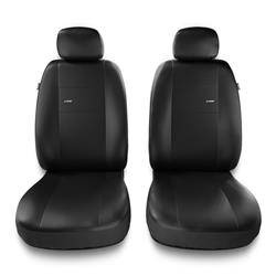 Sitzbezüge Auto für Chevrolet Spark I, II (2005-2019) - Vordersitze Autositzbezüge Set Universal Schonbezüge - Auto-Dekor - X-Line 1+1 - schwarz