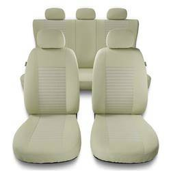 Sitzbezüge Auto für Audi A1 I, II (2010-2019) - Autositzbezüge Universal Schonbezüge für Autositze - Auto-Dekor - Modern - MC-3 (beige)