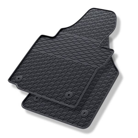 Gummifußmatten Auto für Volkswagen Caddy III (2004-2015) - schwarze Gummimatten Gummi Fußmatten - Geyer & Hosaja - 843/2C