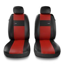 Sitzbezüge Auto für Chevrolet Spark I, II (2005-2019) - Vordersitze Autositzbezüge Set Universal Schonbezüge - Auto-Dekor - X-Line 1+1 - rot