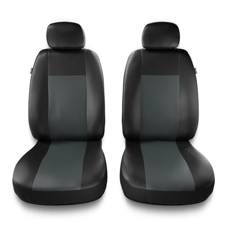 Sitzbezüge Auto für Audi A1 I, II (2010-2019) - Vordersitze Autositzbezüge Set Universal Schonbezüge - Auto-Dekor - Comfort 1+1 - grau