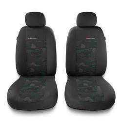 Sitzbezüge Auto für Alfa Romeo 145 (1994-2000) - Vordersitze Autositzbezüge Set Universal Schonbezüge - Auto-Dekor - Elegance 1+1 - grün