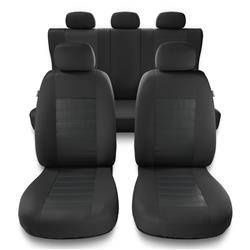 Sitzbezüge Auto für Chevrolet Spark I, II (2005-2019) - Autositzbezüge Universal Schonbezüge für Autositze - Auto-Dekor - Modern - MG-2 (grau)