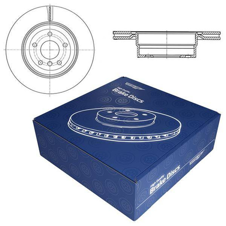 2x Bremsscheiben für BMW X1 E84 SAV (2009-2015) - belüftet - 300mm - Tomex - TX 73-00 (Hinterachse)