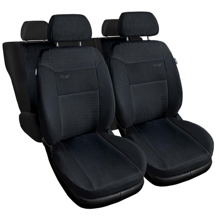 Sitzbezüge Auto für Alfa Romeo 145 (1994-2000) - Autositzbezüge Universal Schonbezüge für Autositze - Auto-Dekor - RS - schwarz