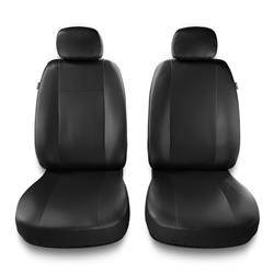 Sitzbezüge Auto für Fiat Doblo I, II, III, IV (2000-2019) - Vordersitze Autositzbezüge Set Universal Schonbezüge - Auto-Dekor - Comfort 1+1 - schwarz