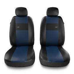 Sitzbezüge Auto für Chevrolet Spark I, II (2005-2019) - Vordersitze Autositzbezüge Set Universal Schonbezüge - Auto-Dekor - X-Line 1+1 - blau
