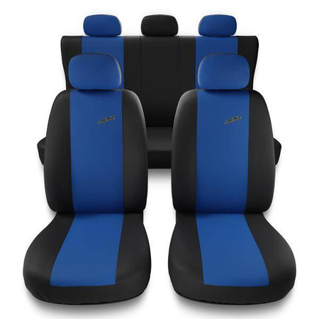 Sitzbezüge Auto für Fiat Cinquecento (1991-1998) - Autositzbezüge Universal Schonbezüge für Autositze - Auto-Dekor - XR - blau
