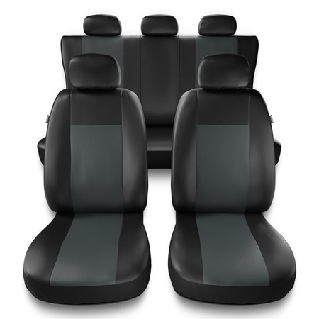 Sitzbezüge Auto für Chevrolet Spark I, II (2005-2019) - Autositzbezüge Universal Schonbezüge für Autositze - Auto-Dekor - Comfort - grau