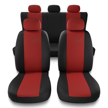 Sitzbezüge Auto für Alfa Romeo 145 (1994-2000) - Autositzbezüge Universal Schonbezüge für Autositze - Auto-Dekor - XR - rot