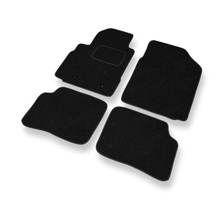 Fußmatten Auto für Toyota Yaris I (5 türig) (1999-2005) - Nadelfilzmatten schwarze Automatten Autoteppiche - DGS Autodywan