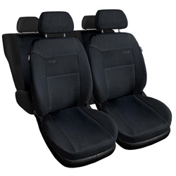 Sitzbezüge Auto für Alfa Romeo 145 (1994-2000) - Autositzbezüge Universal Schonbezüge für Autositze - Auto-Dekor - RS - schwarz