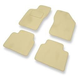 Fußmatten Auto für Alfa Romeo 155 (1992-1998) - Veloursmatten beige Automatten Autoteppiche - DGS Autodywan