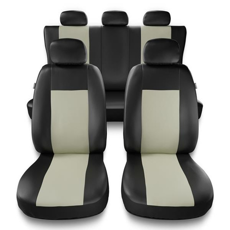 Sitzbezüge Auto für Fiat Sedici (2006-2014) - Autositzbezüge Universal Schonbezüge für Autositze - Auto-Dekor - Comfort - beige