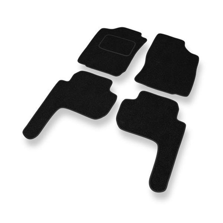 Fußmatten Auto für Toyota Land Cruiser J90 (5 türig) (1996-2003) - Nadelfilzmatten schwarze Automatten Autoteppiche - DGS Autodywan