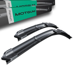 Vordere Scheibenwischer für Toyota Avensis II Kombi, Liftback, Limousine (01.2003-11.2008) - Motgum - Wischerblätter Flach Premium